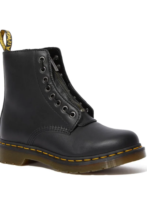 Dr. Martens 1460 Pascal Front Zip Nappa Boots Black