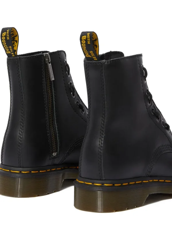 Dr. Martens 1460 Pascal Front Zip Nappa Boots Black