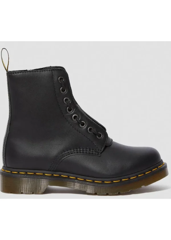 Dr. Martens 1460 Pascal Front Zip Nappa Boots Black