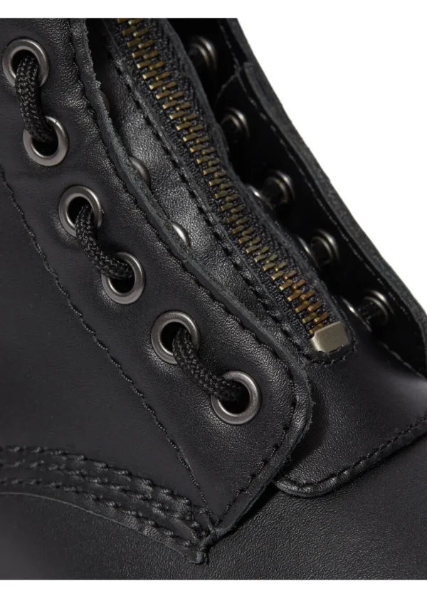 Dr. Martens 1460 Pascal Front Zip Nappa Boots Black