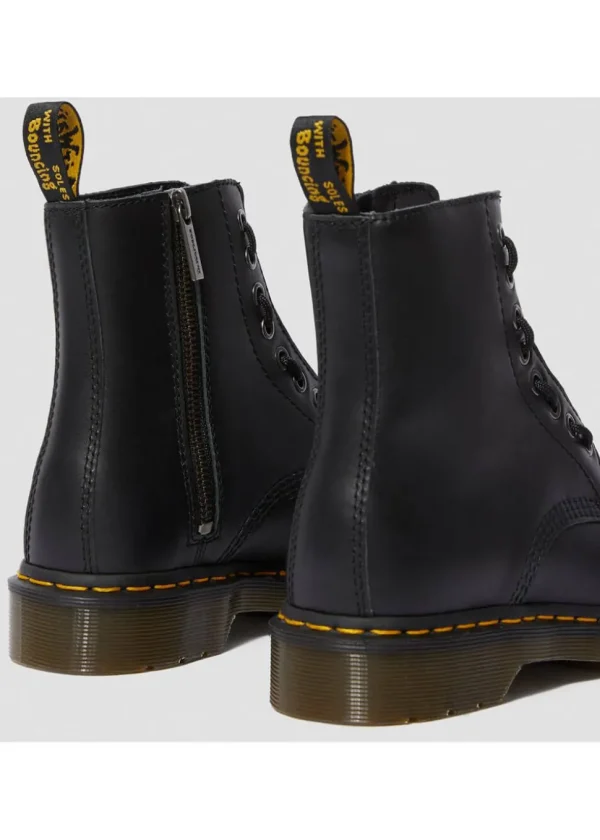 Dr. Martens 1460 Pascal Front Zip Nappa Boots Black