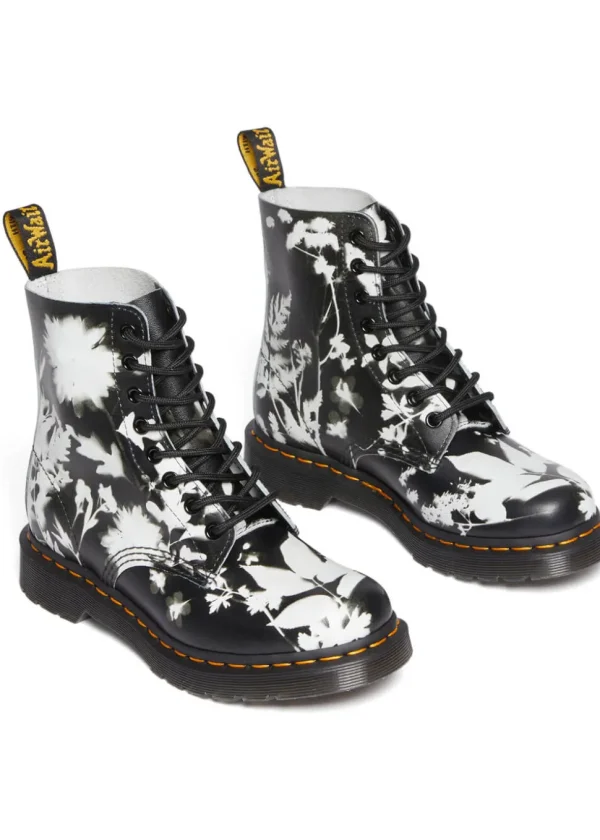 Dr. Martens 1460 Pascal Leather Boots Black White