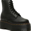 Dr. Martens 1460 Pascal Max Pisa Soft Leather Platform Boots Black