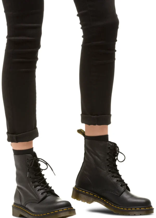 Dr. Martens 1460 Pascal Virginia Soft Leather Boots Black