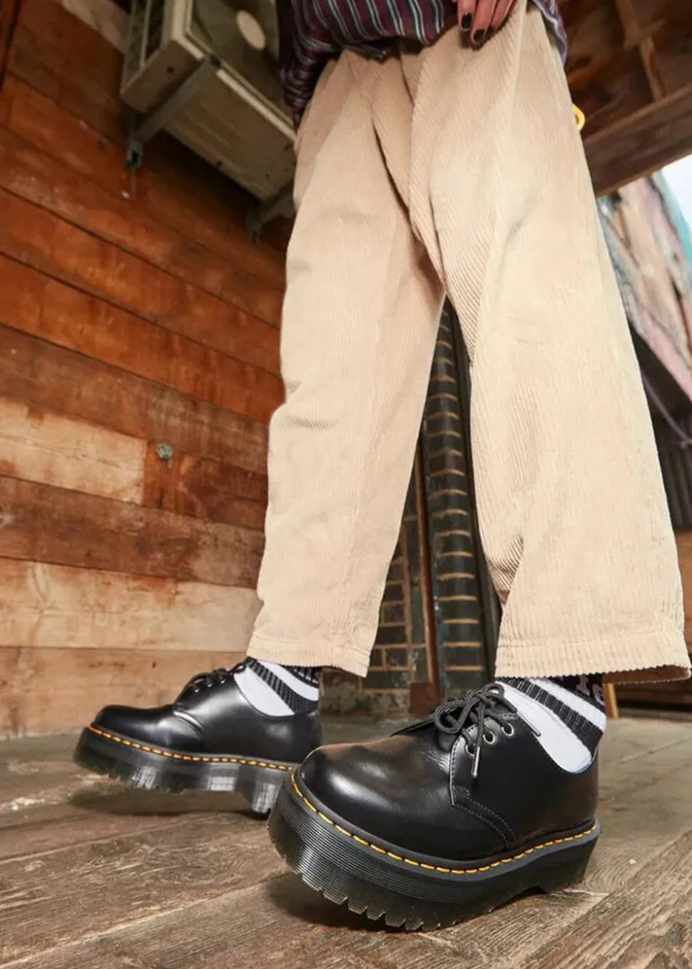 dr_martens__quad_polished_1.webp Dr. Martens 1461 Quad Polished Smooth Leather Platform Shoes Black