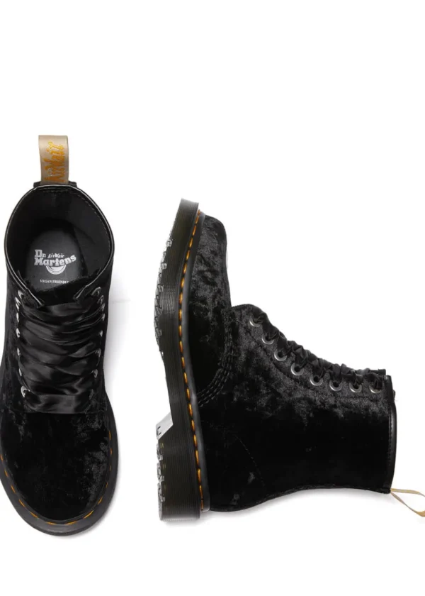 Dr. Martens 1460 Velvet Vegan Boots Black