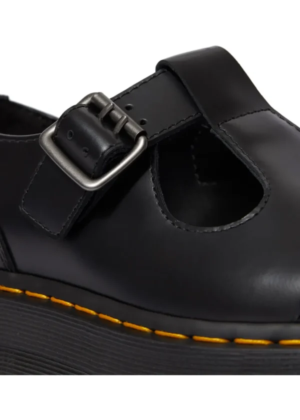 Dr. Martens Bethan Smooth Leather Platform Mary Jane Shoes Black