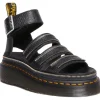 Dr. Martens Clarissa II Quad Zip Soft Leather Sandels Black