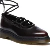 Dr. Martens Elphie II Arcadia Leather Ballerinas Cherry Red
