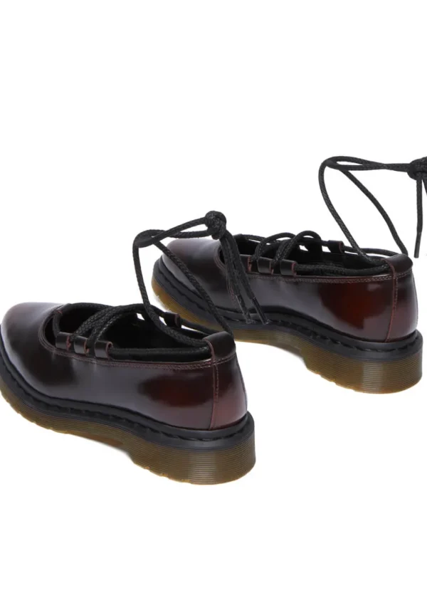 Dr. Martens Elphie II Arcadia Leather Ballerinas Cherry Red