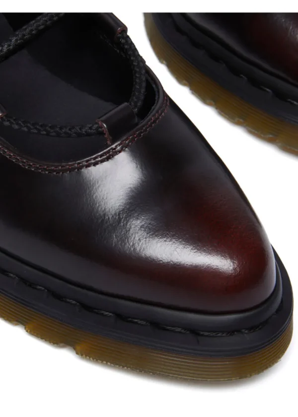 Dr. Martens Elphie II Arcadia Leather Ballerinas Cherry Red
