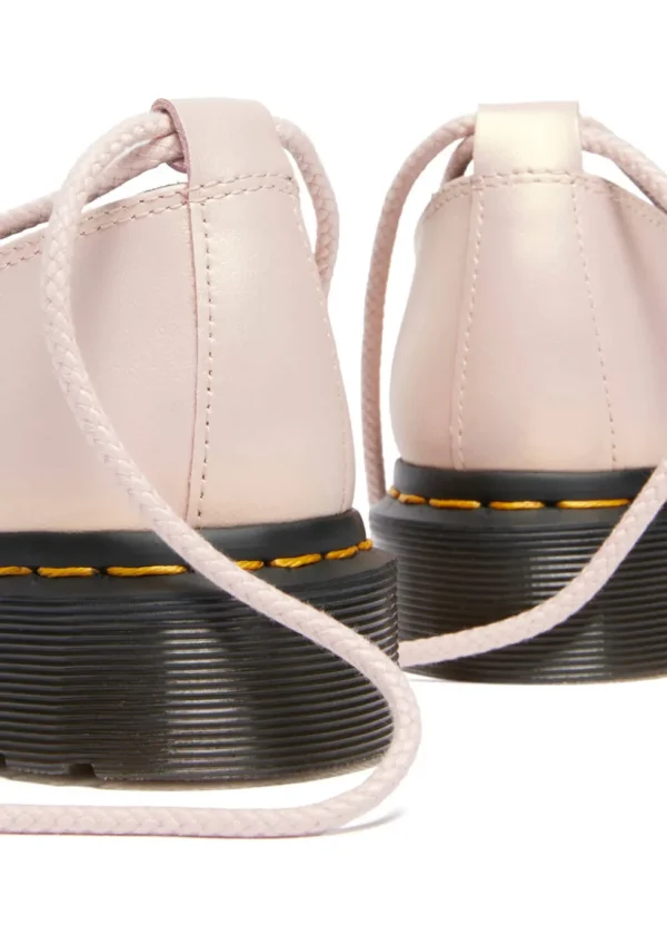 Dr. Martens Elphie II Leather Ballerinas Powder Pink Gold