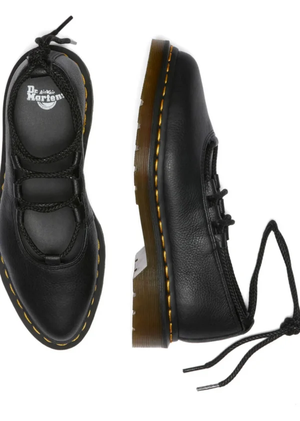 Dr. Martens Elphie II Virginia Leather Ballerinas Black