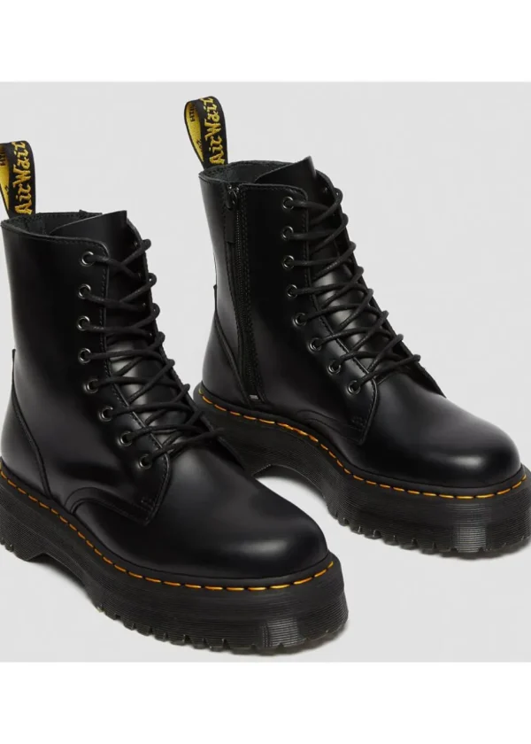 Dr. Martens Jadon Smooth Lace-up Boots Black