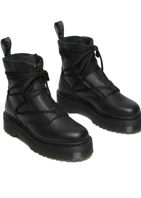 Dr. Martens Jarrick ll Pisa Soft Leather Platform Boots Black