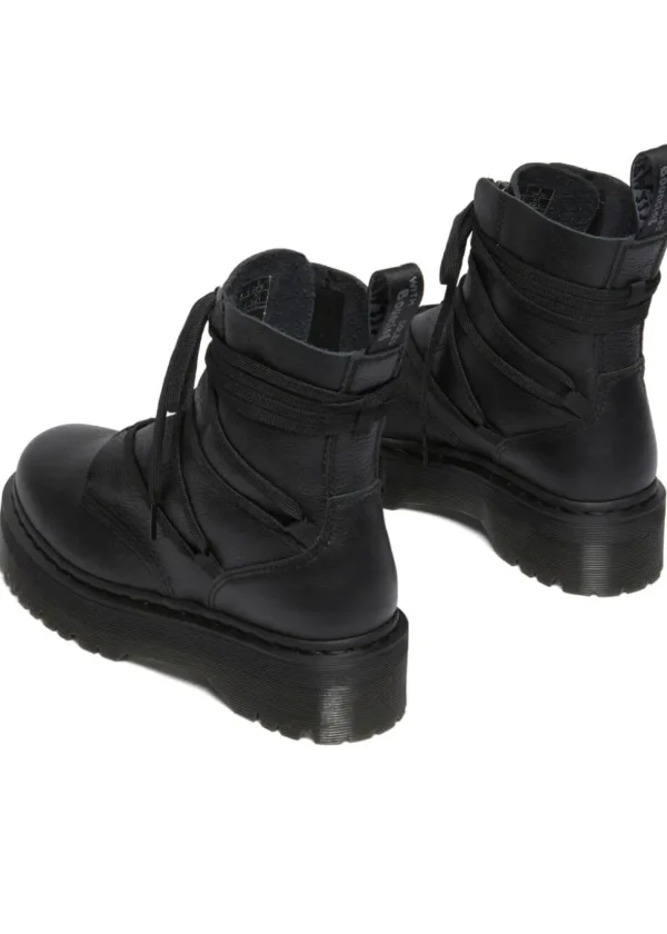 Dr. Martens Jarrick ll Pisa Soft Leather Platform Boots Black