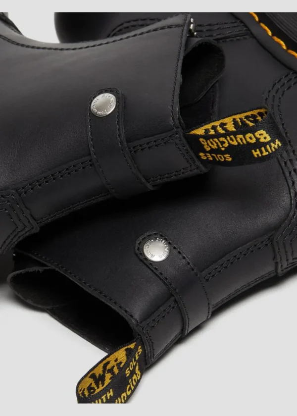 Dr. Martens Jetta Sendal Leather Platform Boots Black