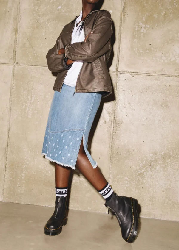 Dr. Martens Jetta Sendal Leather Platform Boots Black