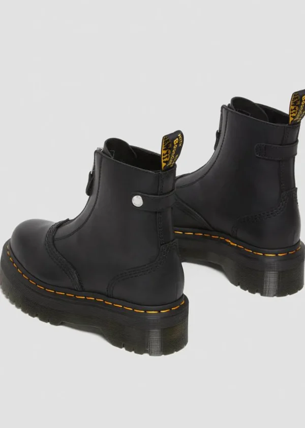 Dr. Martens Jetta Sendal Leather Platform Boots Black