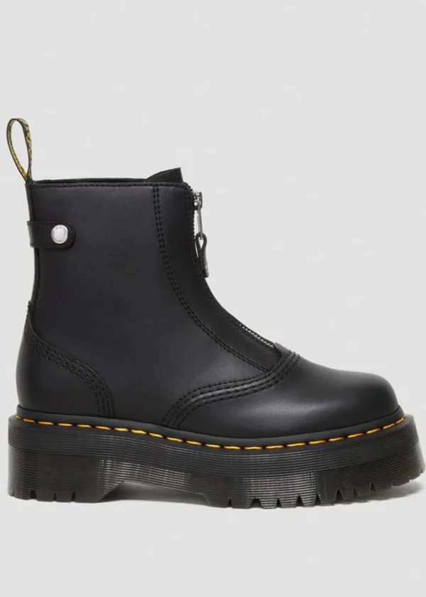 Dr. Martens Jetta Sendal Leather Platform Boots Black