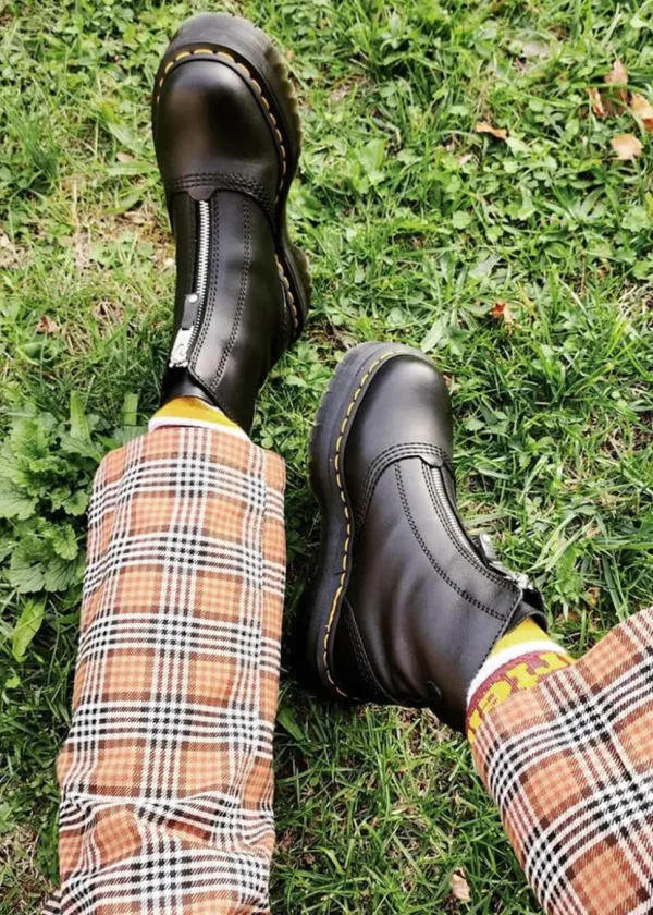 Dr. Martens Jetta Sendal Leather Platform Boots Black