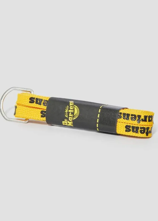 Dr. Martens Logo Laces Flat 8 Eyes Yellow and Black