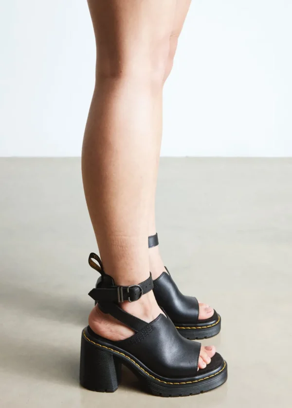 Dr. Martens Millee Sendal Leather Sandals Black