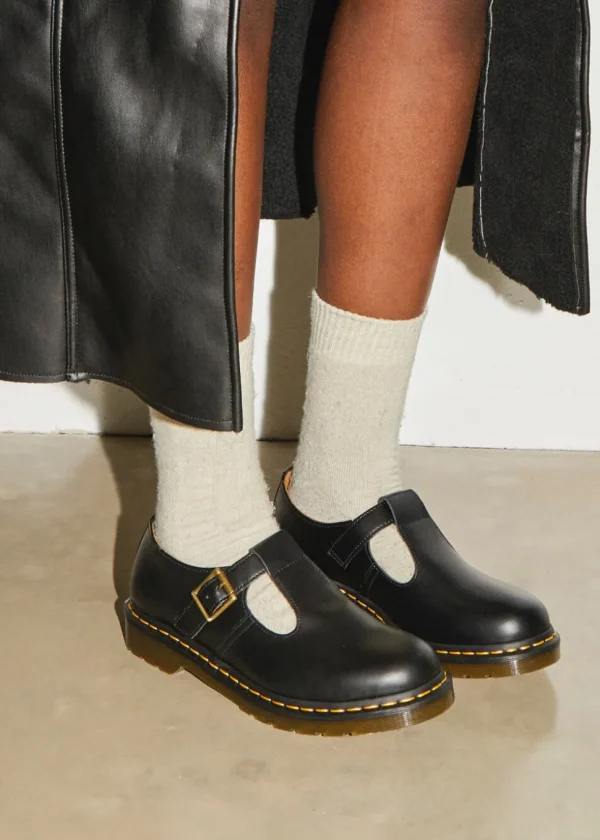 Dr. Martens Polley Smooth Mary Jane Shoes Black