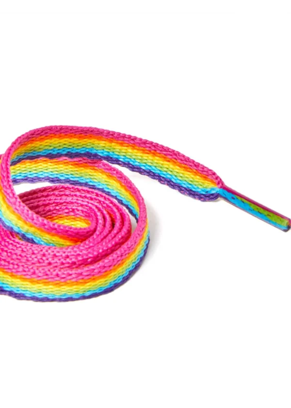 Dr. Martens Rainbow Flat Shoelaces 3 Eyes 65cm Multi