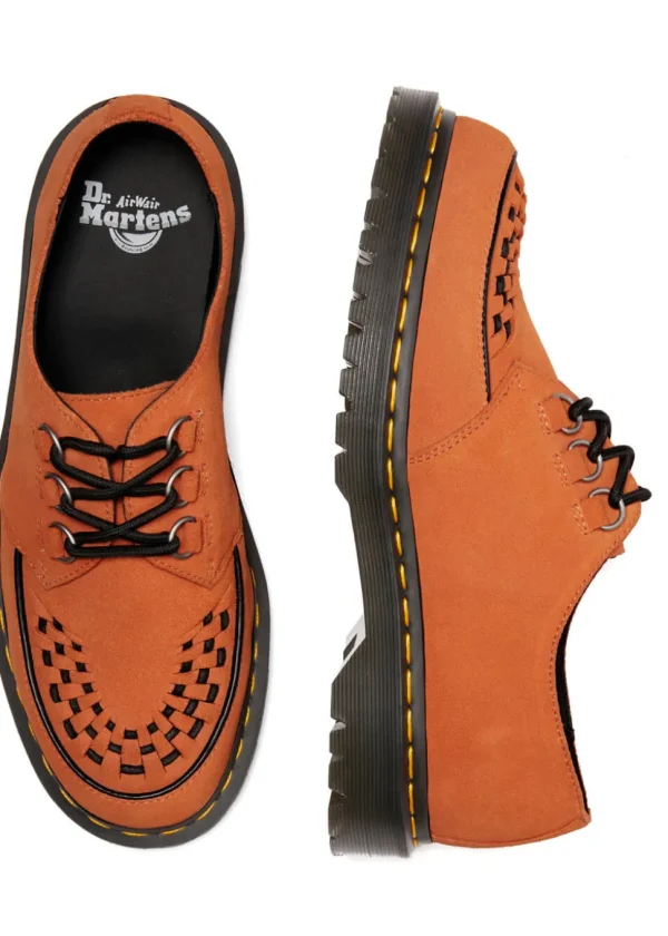 Dr. Martens Ramsey Suede Leather Creepers Orange