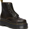 Dr. Martens Sinclair Orleans Leather Platform Boots Taupe Darkbrown