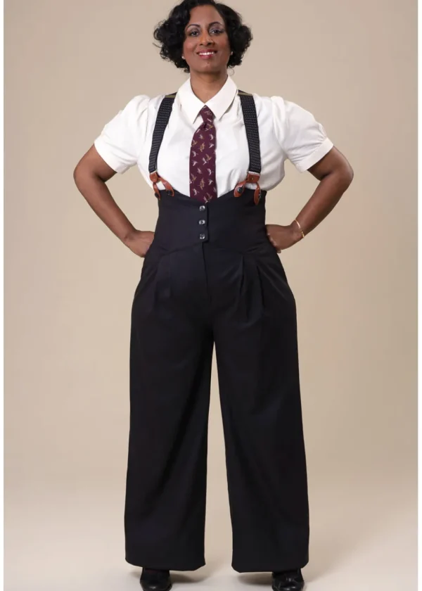 Emmy Design The Miss Fancy Pants Wool Trousers Black