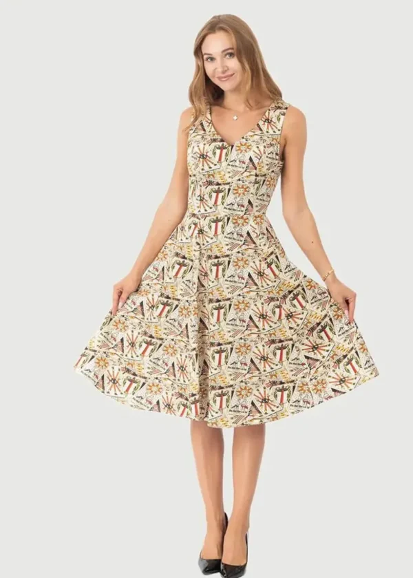 Eva Rose Clothing Iris Tarot Card 50's Swing Dress