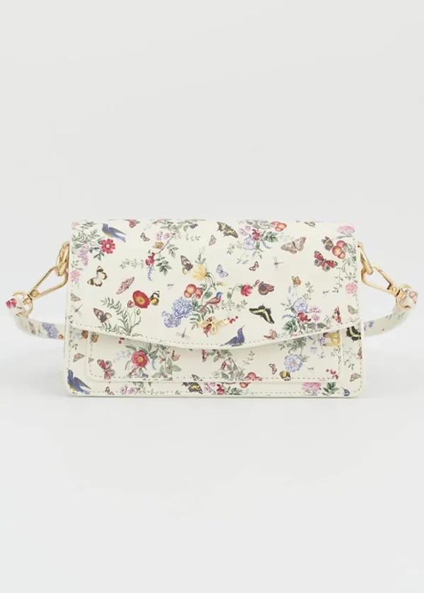 Fable England Alice Garden Butterfly Schoudertas Ivoor