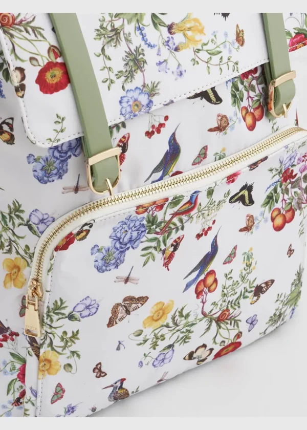 Fable England Alice Garden Butterfly Backpack White