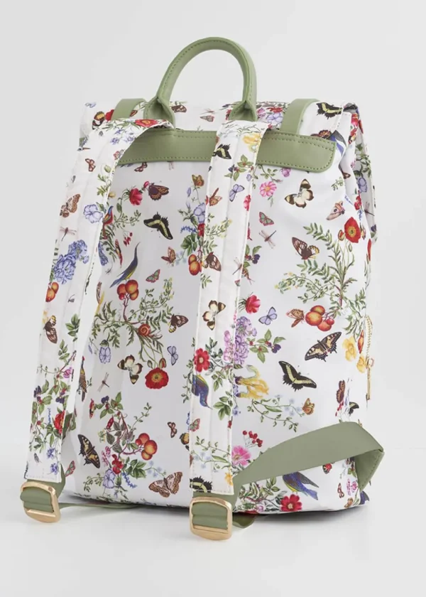 Fable England Alice Garden Butterfly Backpack White