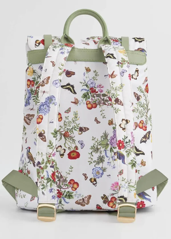 Fable England Alice Garden Butterfly Backpack White