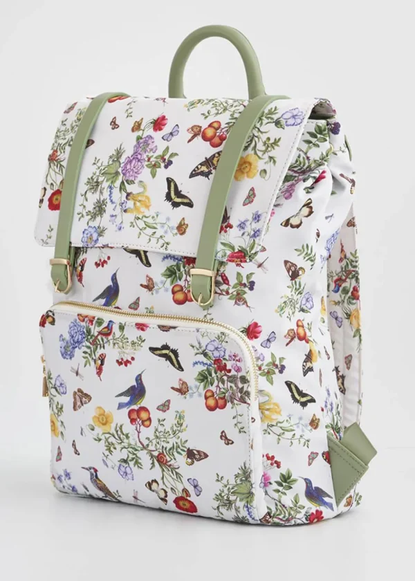 Fable England Alice Garden Butterfly Backpack White