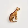 Fable England Bengal Brooch Brown