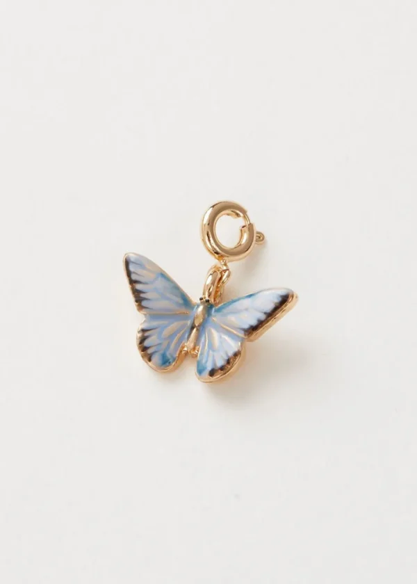 Fable England Blue Butterfly Enamel Charm