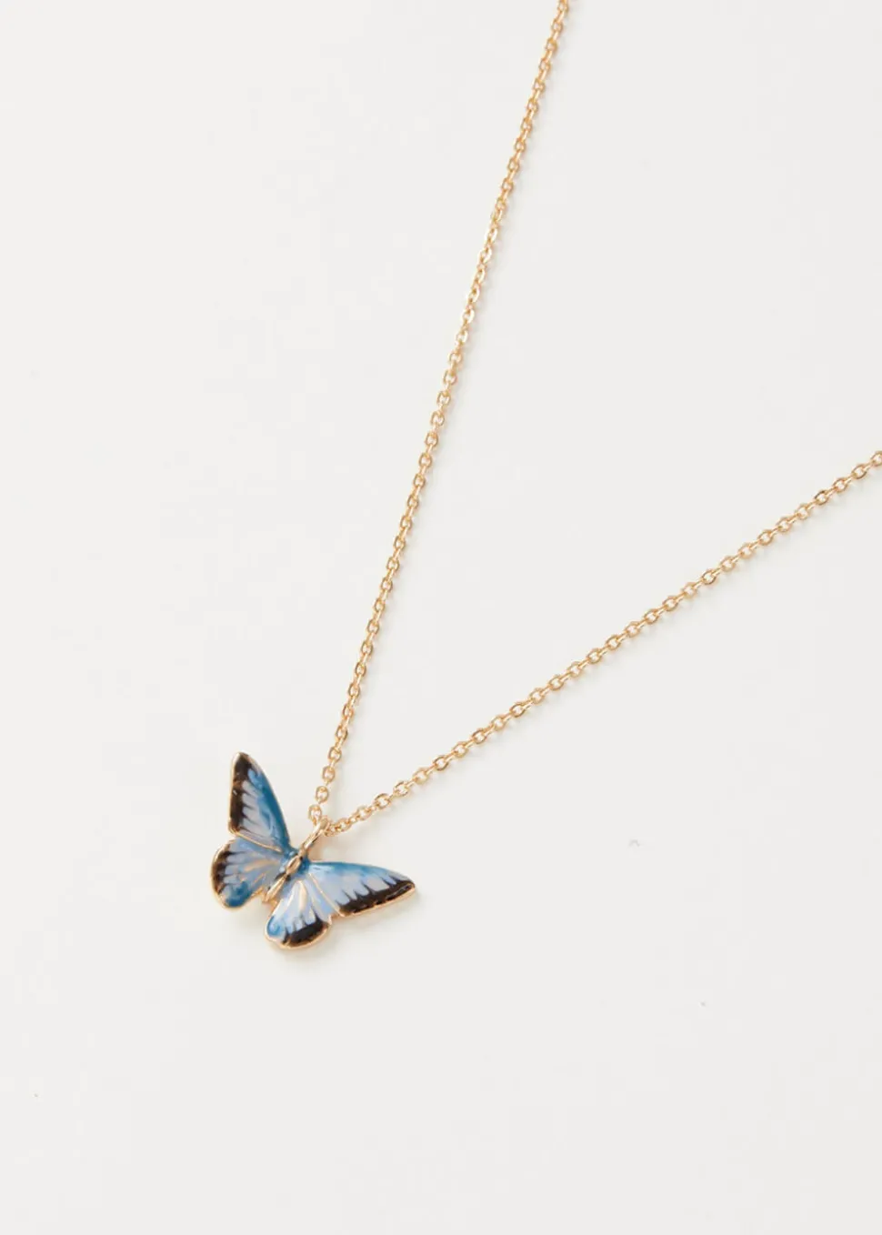 fable_england_blue_butter_0-4.webp Fable England Blue Butterfly Enamel Necklace