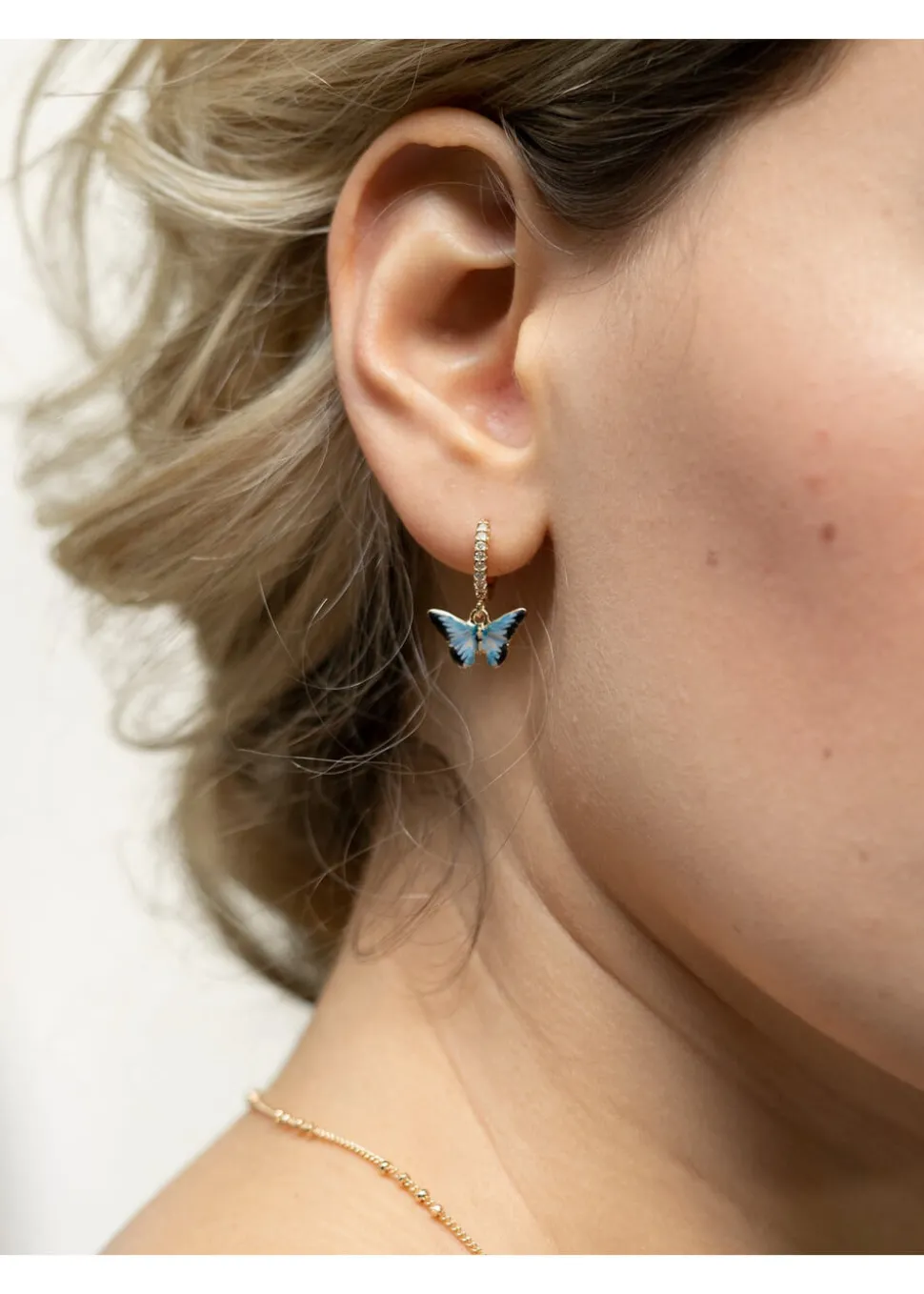 fable_england_blue_butter_1-5.webp Fable England Blue Butterfly Huggie Earrings