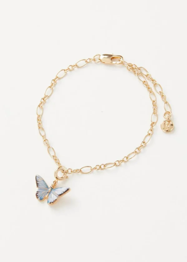 Fable England Blue Butterfly Enamel Charm