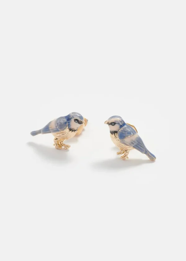 Fable England Blue Tit Earrings