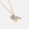Fable England Blue Tit Enamel Necklace