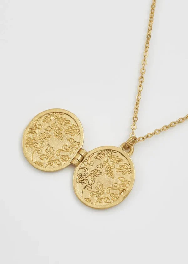 Fable England Blue Tit Locket Necklace