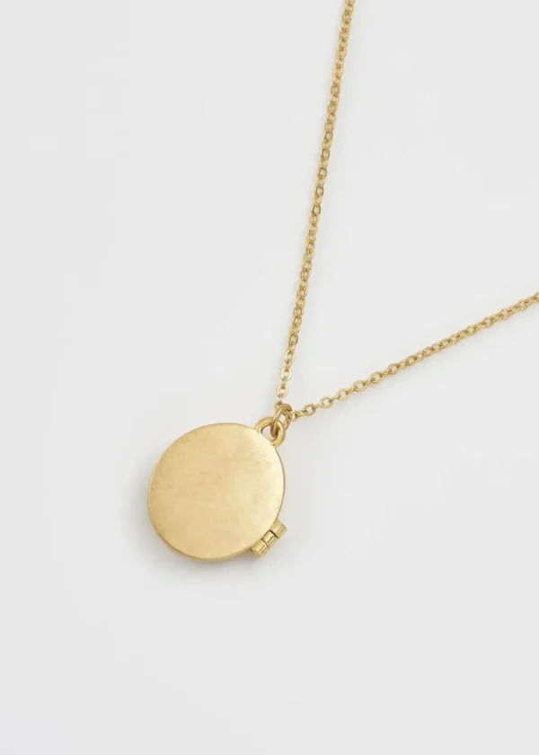 Fable England Blue Tit Locket Necklace