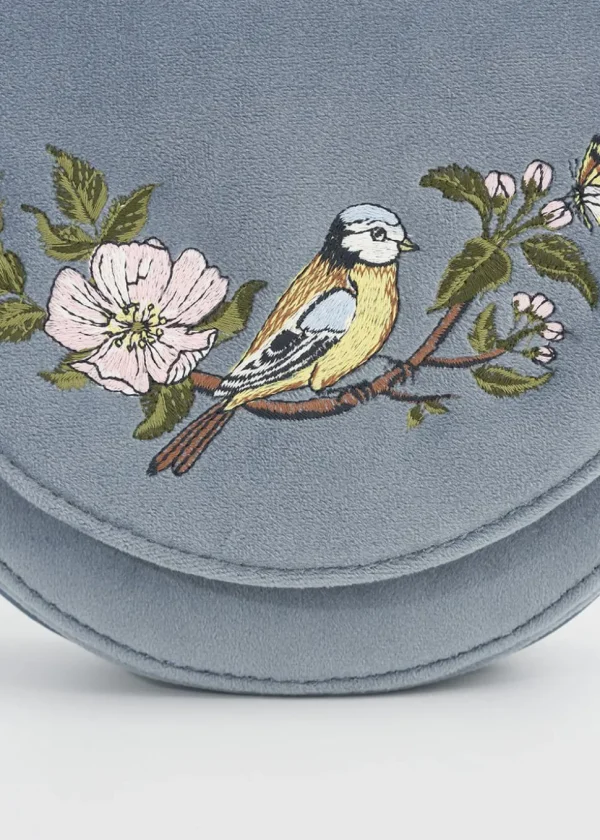 Fable England Blue Tit Saddle Bag Blue