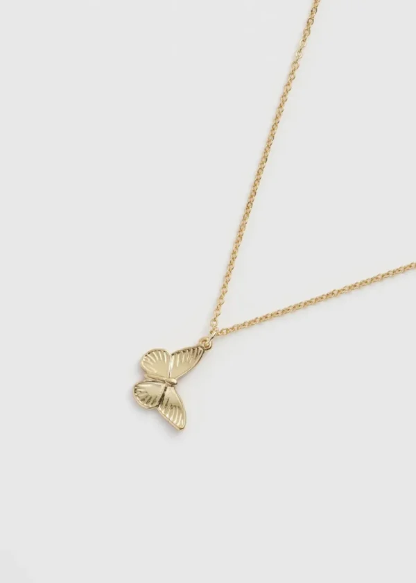Fable England Butterfly Necklace Orange
