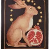 Fable England Celestial Empress Hare Blanket Scarf Black